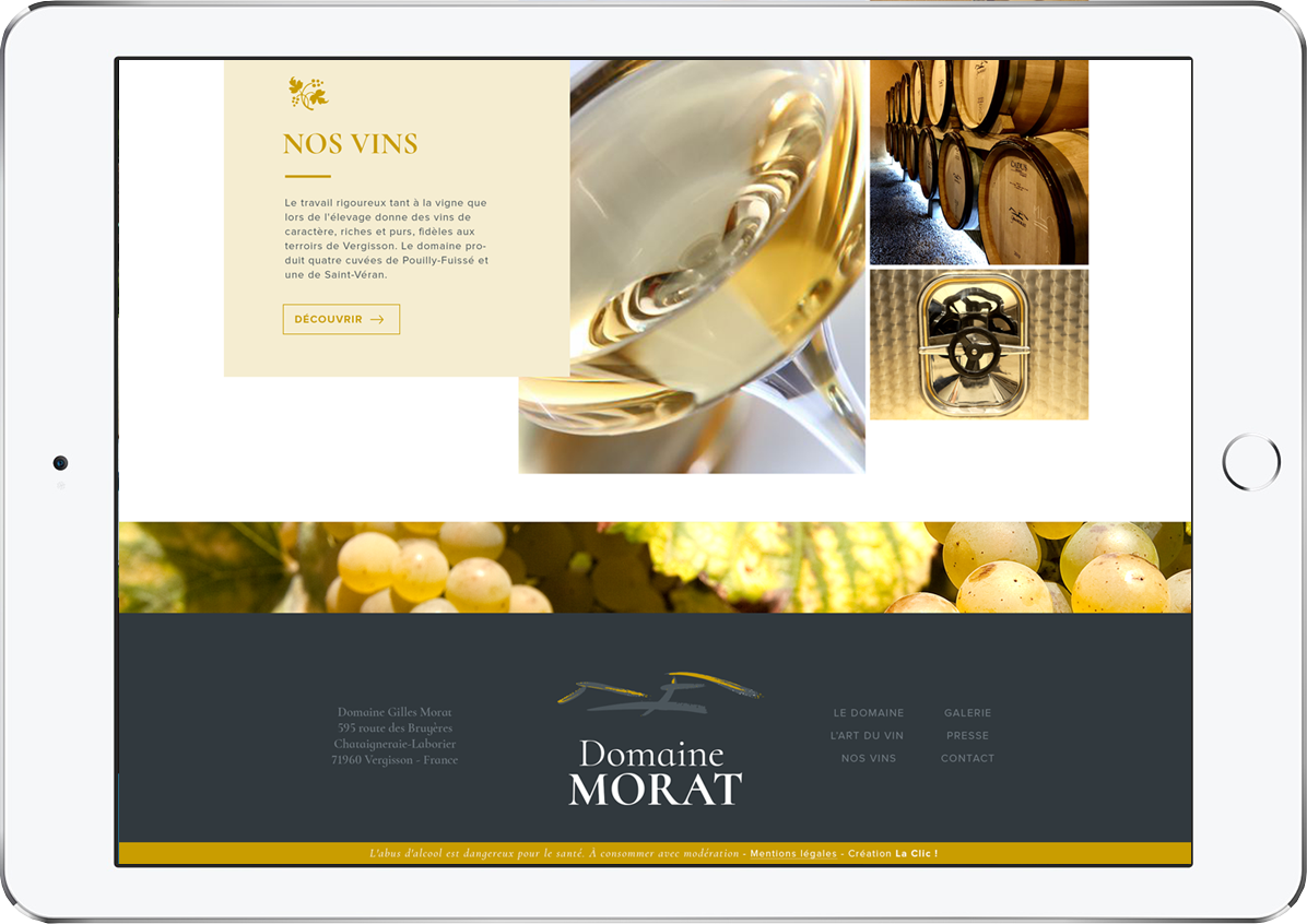 Site web Domaine Morat
