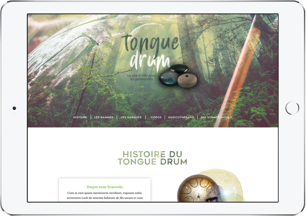 Web tongue drum